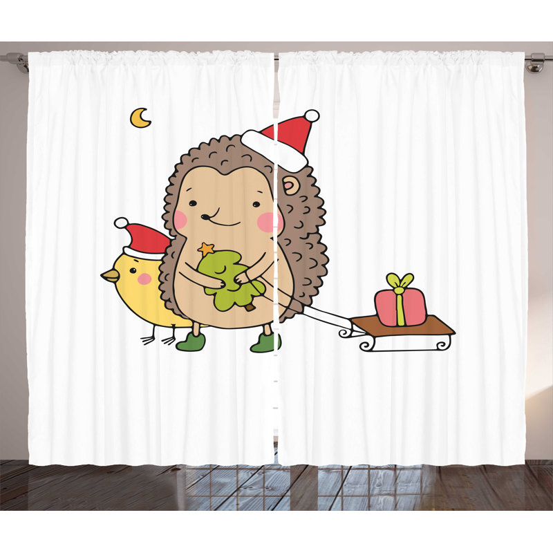 Semi Sheer Curtain Pair, 54" W x 108" L