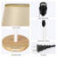 Lampe de chevet brune 20 po