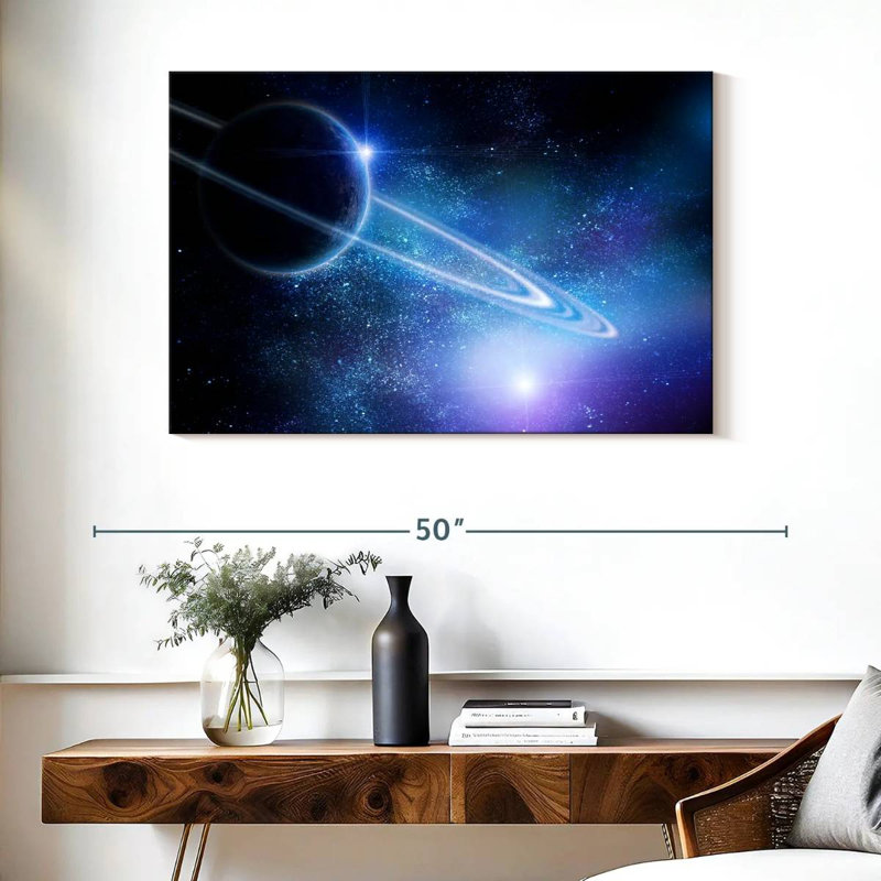 Oberle Ringed Saturn, 26" H x 39" W