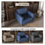Fauteuil d'appoint en cuir Lapathos-480873137
