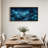 Glowing Blue Mechanical Flowers at Observatory Canvas Wall Art