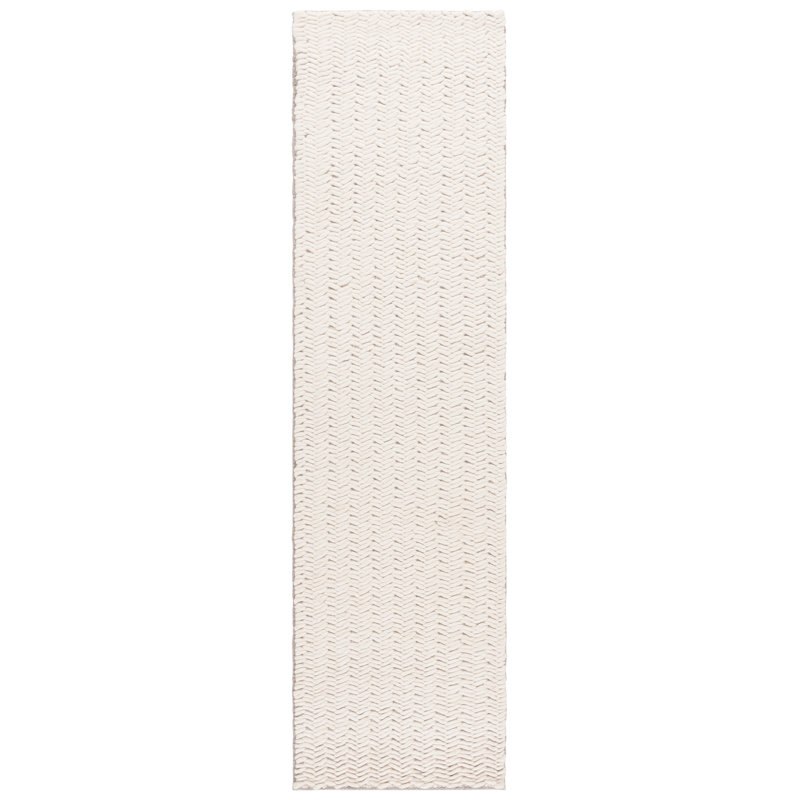 Tapis ivoire Finnick 708, Tapis de couloir 2 pi 3 po x 8 pi