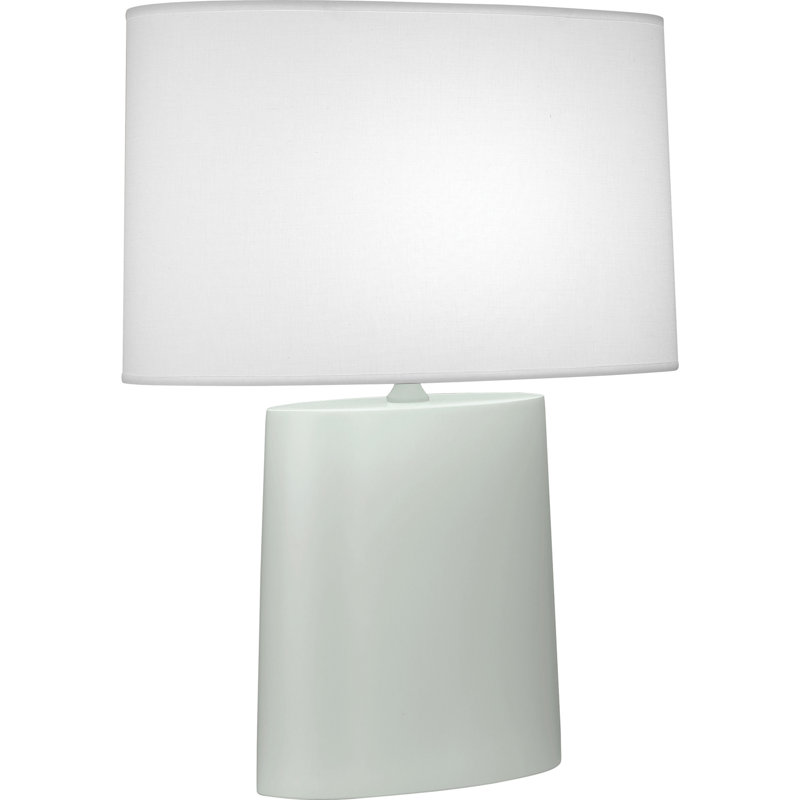 Victor Ceramic Table Lamp, Matte Celadon