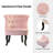 Grenier Traditional Velvet Upholstered Wingback Side Chair with Button-Tufted-1178965952