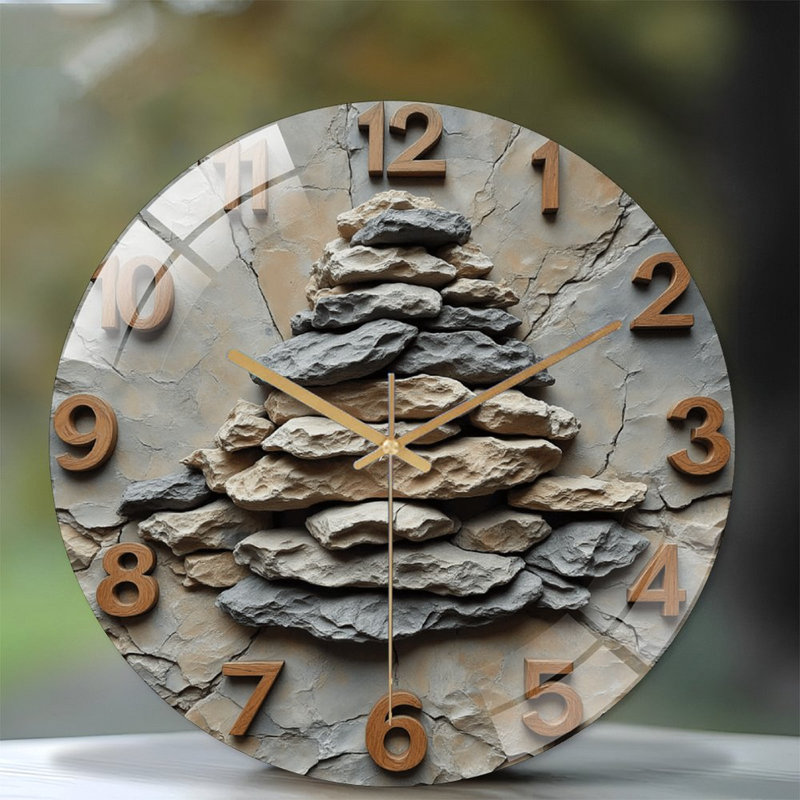 Horloge murale en pierre