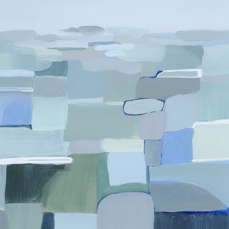 Wave Crest Abstract II by Grace Popp - Wrapped Canvas Painting, 76cm H x 76cm W x 3.8cm D