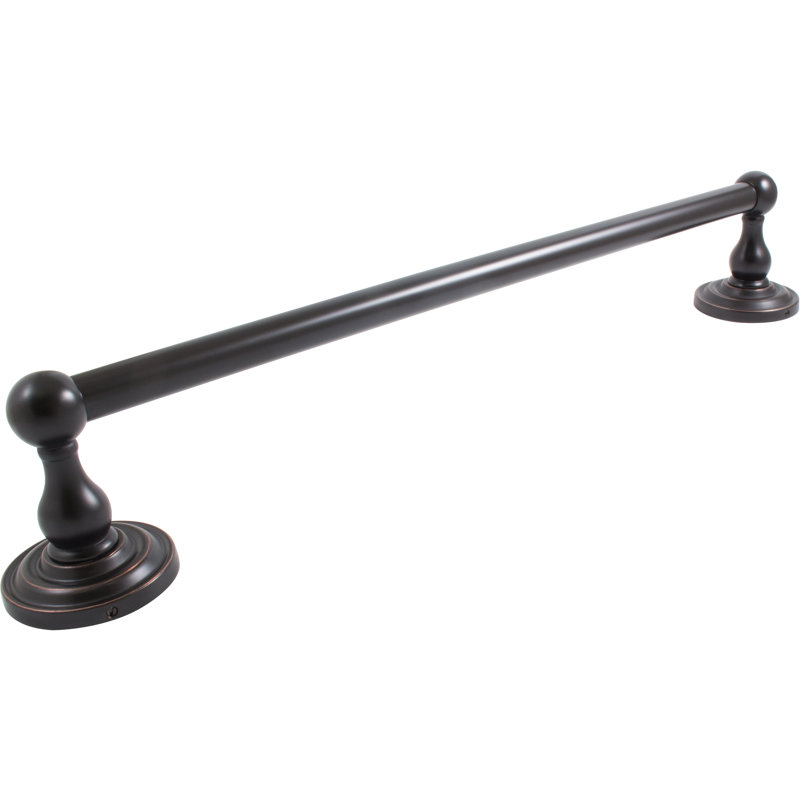 Barre à serviettes murale Charlotte, H 3 po x l 19,5 po x P 5 po, Bronze vintage