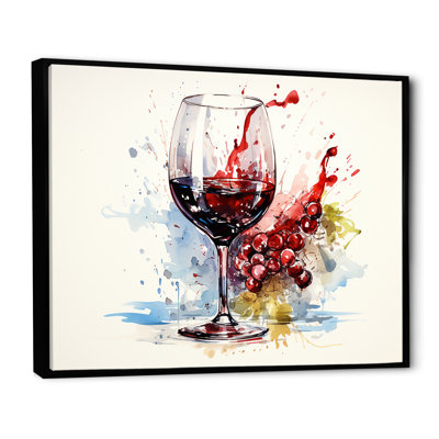 Grape Elegantburgundy Wine I - art mural vin