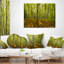Coussin vert paysage d'automne imprimé vert paysage-1859298081-1859298077