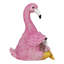 Statue de flamant rose en pot Firefly