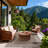 Outdoor Area Rug, Casual Design with Striped Border, Stain Resistant Durable Mat for Patio, Balcony, Bedroom, Living Room, Dining Room, Bathroom-489524995-489524993