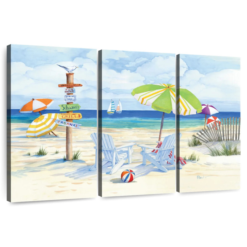 Gillard Beach Signs Adirondack Chairs, 28" H x 45" W