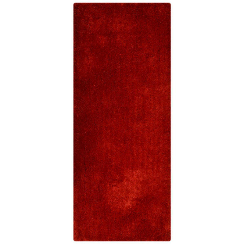 Henricks HAND TUFTED SHAG POLYESTER ECO-FRIENDLY AREA RUGS - Rectangle | Red Color | Solid Design | Area rugs for living room, Bedroom