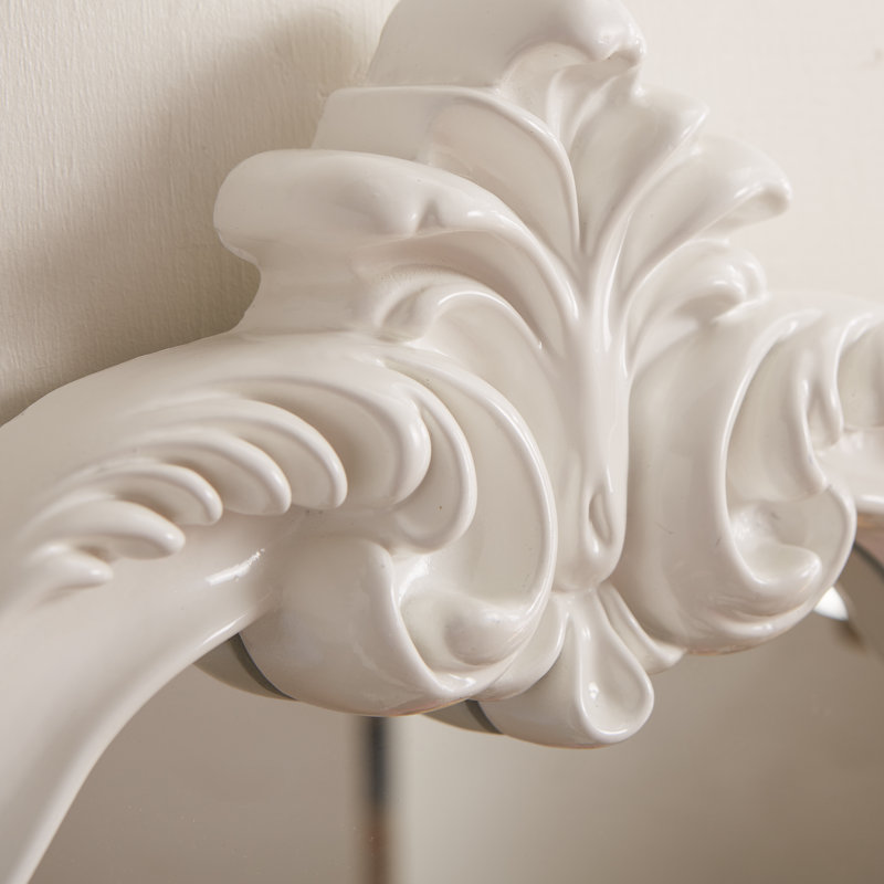 Brodee Resin Modern & Contemporary Accent Mirror, White