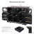 Kitchen Storage Cart on 4 Wheels with 4 Door Shelves and Drop Leaf-457905505