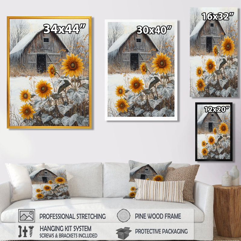 Ditlef - Floral Wall Art Living Room, H 32 po x l 16 po, Reproduction encadrée d'une seule photo, Argent argent