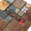 12" x 12" Slate/Glass Mosaic Wall & Floor Tile