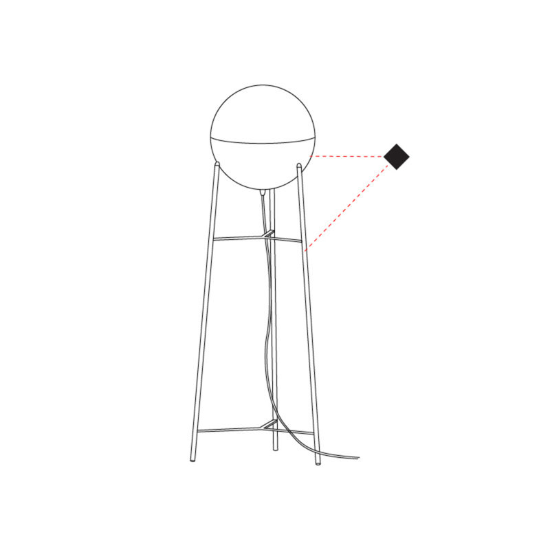 Half 49.81" Tripod Floor Lamp, Matte Black