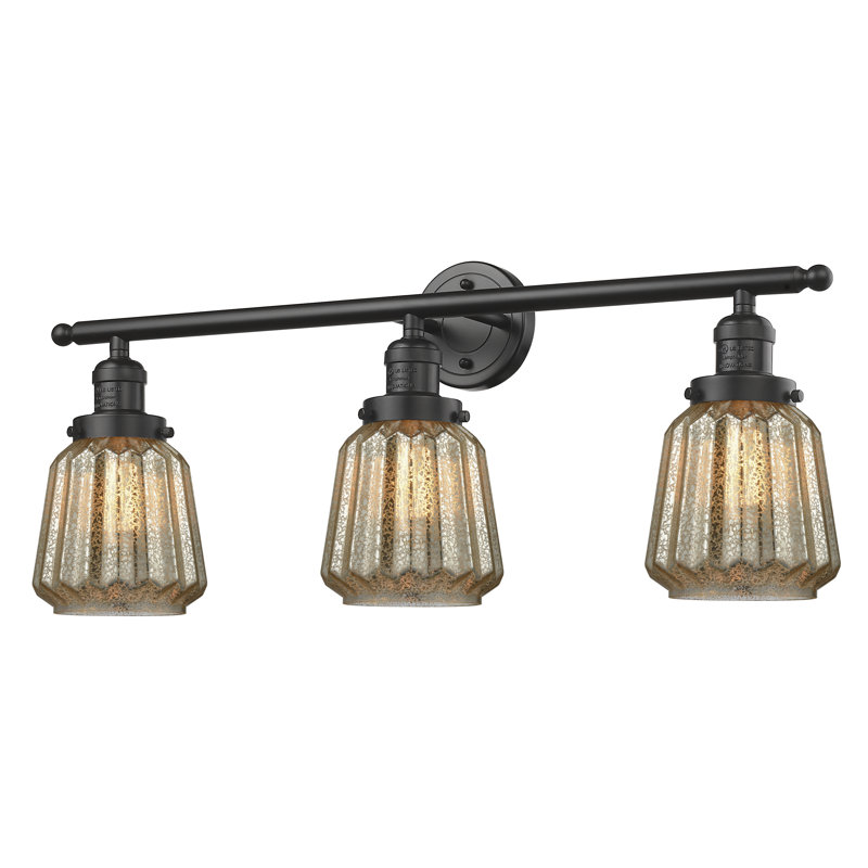 Vinson 3 - Light Dimmable Vanity Light, Oil Rubbed Bronze, Mercury