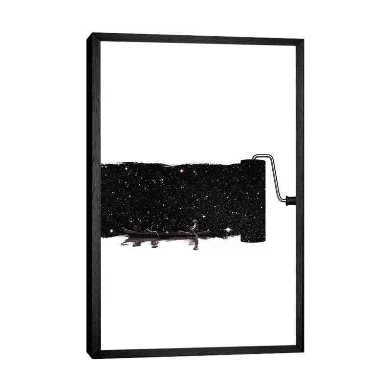 No Anchor by Kiki C Landon - Print on Canvas, 101.6cm H x 66.04cm W x 3.81cm D, Black Framed