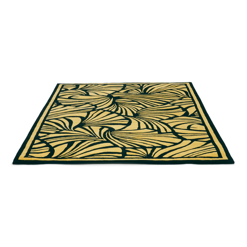 Hand Tufted Wool Abstract Area Rug, Rectangle 8'2" x 11'6"