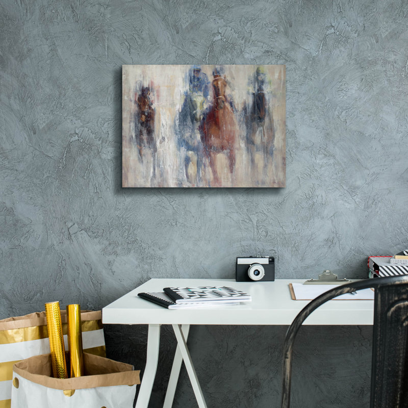 «Derby 2015» par Valtcho Tonov, art mural sur toile, H 12 po x l 16 po x P 0,75 po