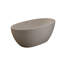 Baignoire de trempage autoportante 71 pouces à surface solide avec trop-plein beige-132406553