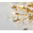 Gold Ceramic Ginkgo Leaf Ceiling Light Brass Semi Flush Mount-1801374164-1801374167