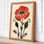 Crimson Carnation Botanical - Wrapped Canvas-452668746-452668747