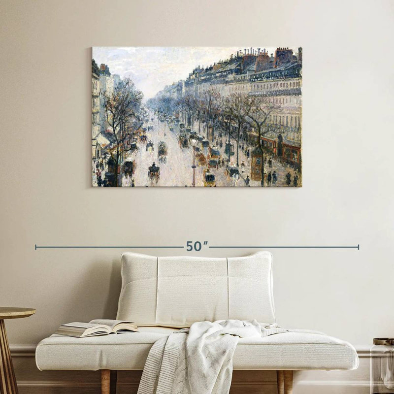 Sirci, le Boulevard Montmartre, matin d'hiver 1897, H 26 po x l 39 po
