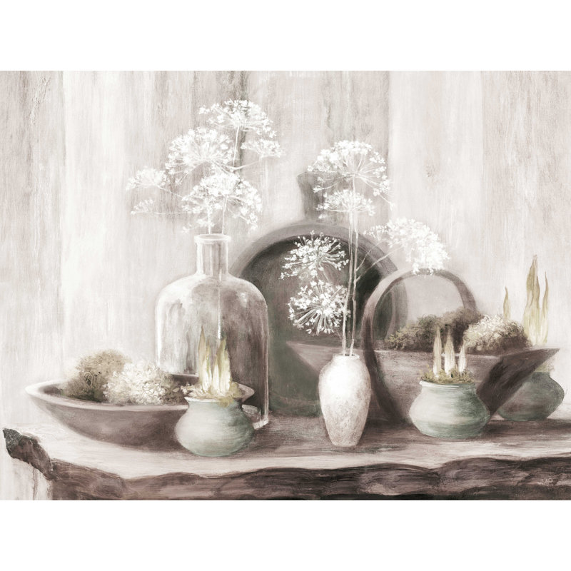 «Rustic Elegance I Neutral» par Julia Purinton, reproduction sur toile tendue, H 30 po x l 40 po