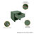 Granville 18" W Modern 1-Drawer Solid Wood Nightstand in Sage Green-1538742950