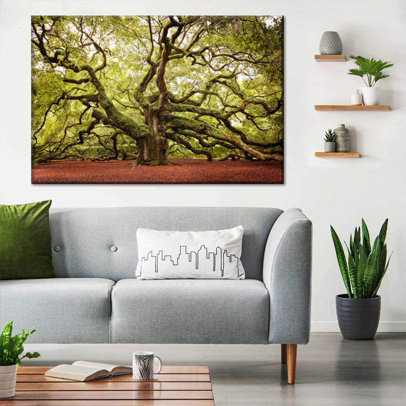Charleston Angel Oak Tree, reproduction sur toile, H 24 po x l 16 po x P 1,25 po