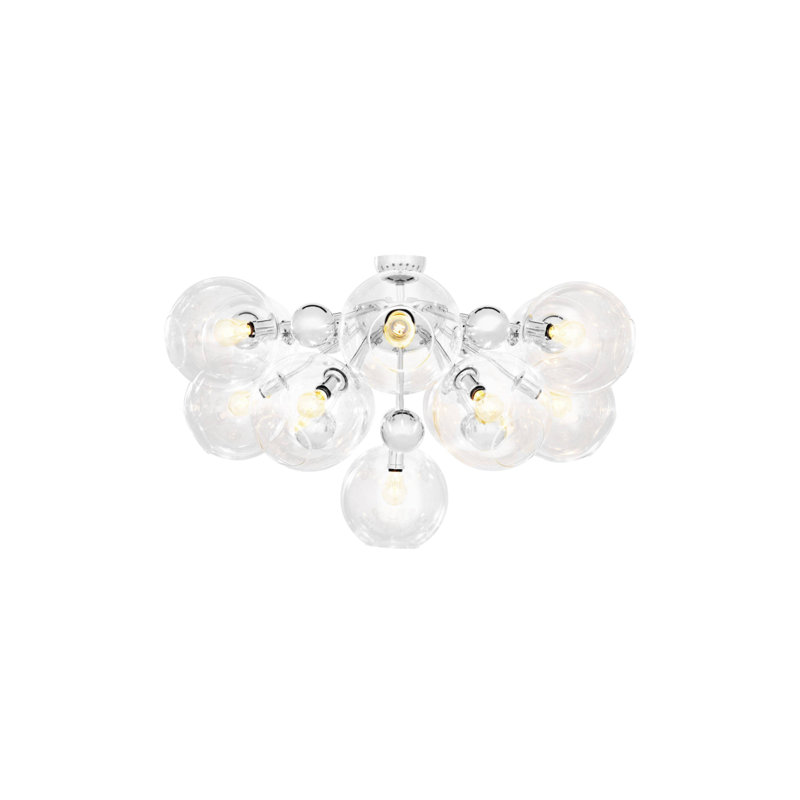 Soleil 13 - Light Flush Mount, Silver