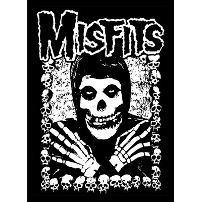 «Misfits Skulls Surround», impression sur affiche encadrée