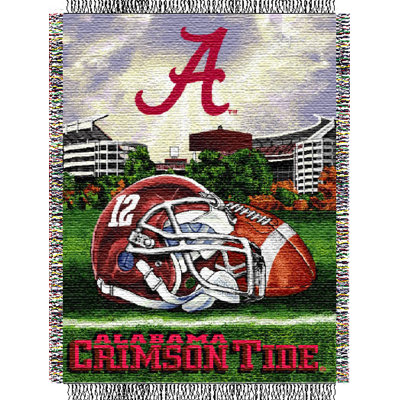 NCAA Throw Blanket, Homefield Advantage College Sports Decor, 48x60 Inches