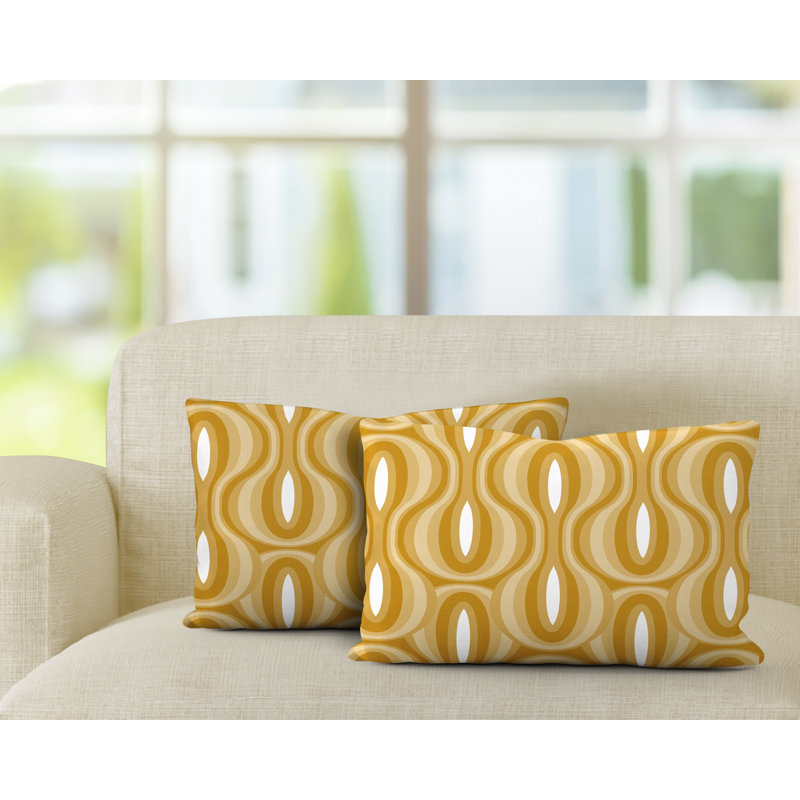  Coussin intérieur / extérieur Lumbar, Jaune