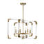 Lustre carré/rectangulaire 6 lumières façon bougie Cael-43009476