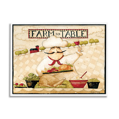 " Farm To Table Vintage Chef Meal " by Dan DiPaolo