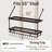 Wall Mounted Pot Rack Kitchen 30 Inch 2-Tier Wall Shelf with 12 Hooks-327262223