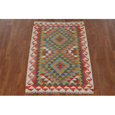 Tapis décoratif South Western Kilim 3 x 4