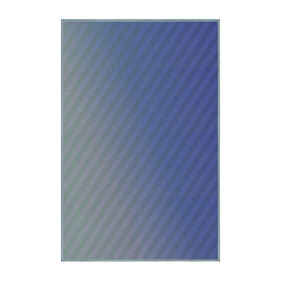 Tapis bleu marine à motifs