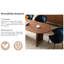 Petite table de loisir en noyer de style Mid-Century, polyvalente, idéale pour les espaces restreints