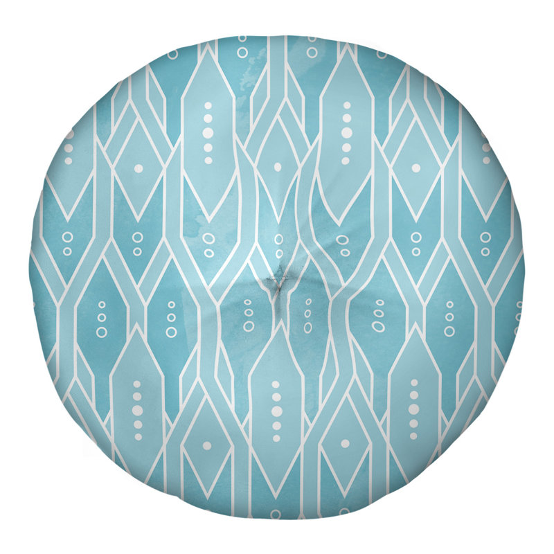 Coussin de sol, 26 po x 26 po, Bleu sarcelle