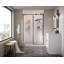 Mur de douche en alcôve Sterling blanc brillant-110782101
