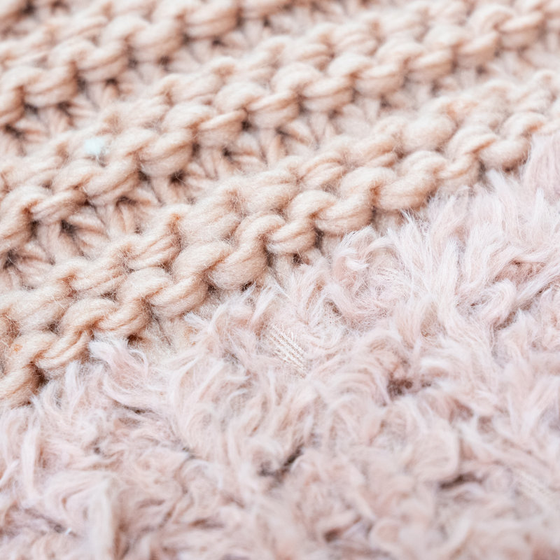 Jeté tissé Your Your Lifestyle par Donna, Rose