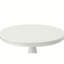 Table de salle à manger ronde classique blanche de 36 pouces avec base piédestal compacte-1212834665-1297016806
