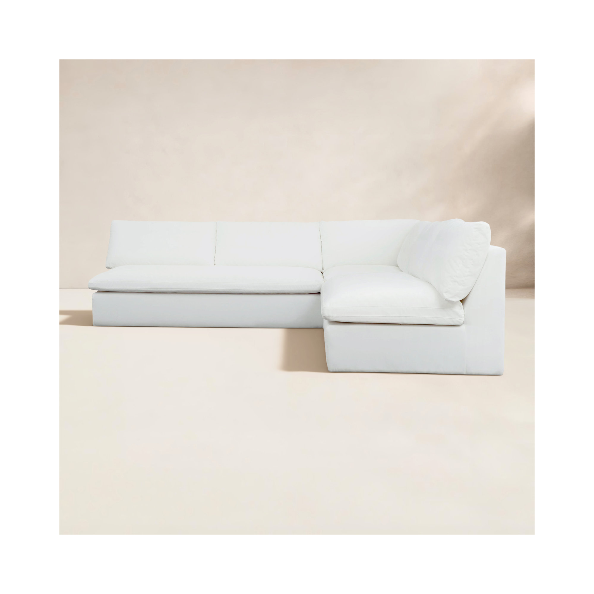 Wilkie Outdoor Modular 3 Piece, White