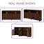 Armoire de rangement 63 po Mid-Century-1227858176