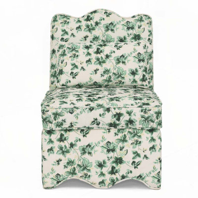 Flannel Single Side Chair,Armless Dining Chair,Accent Chair